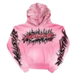 Pink Hellstar Brainwashed With Brain Hoodie