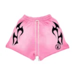 Pink Hellstar Flame Shorts