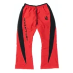 Red and Black Hellstar Thriller Red Tracksuit Pants