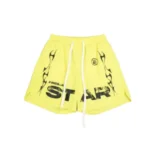 Yellow Hellstar Studios Flame Shorts